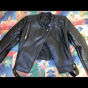Zara faux leather jacket